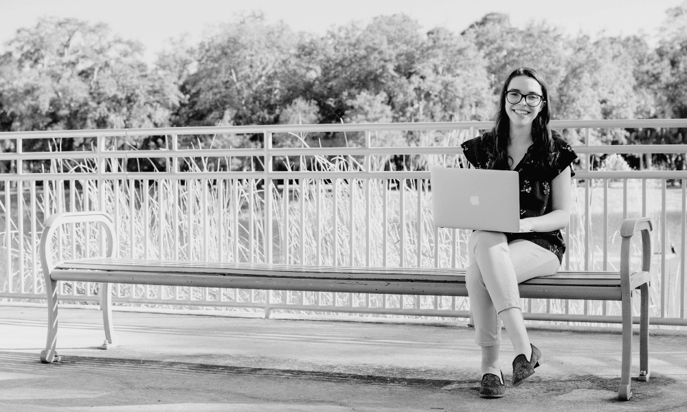 WRITER WITH A LAPTOP