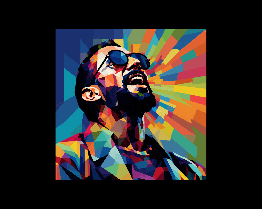An excited person, wpap style.