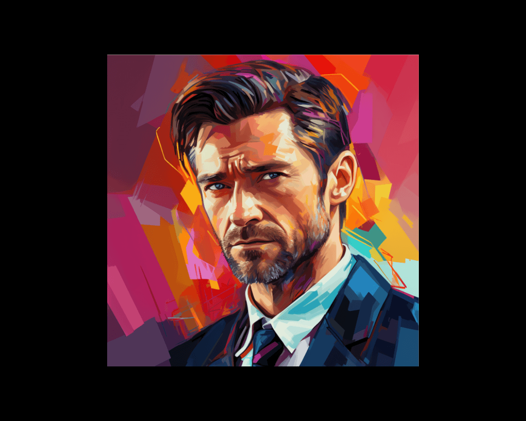 businessman wpap style