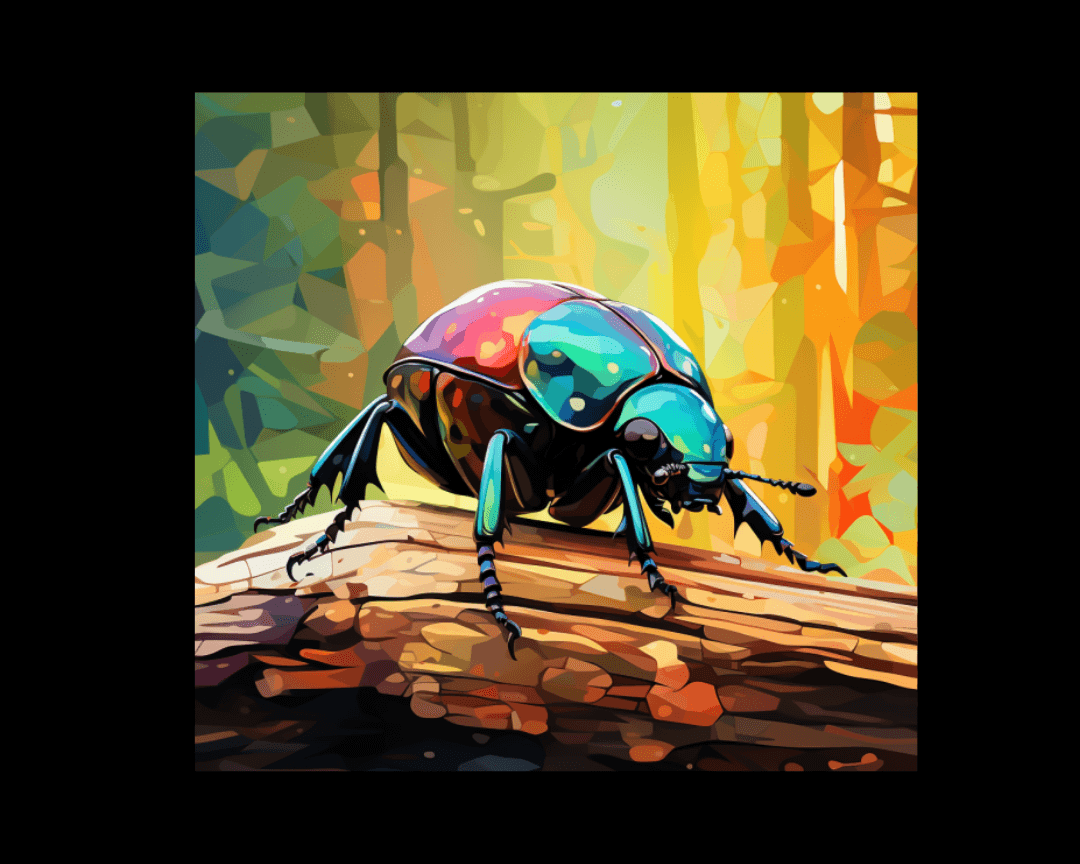 bug on a log wpap style