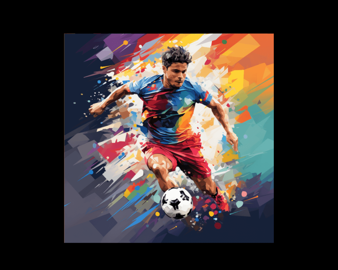 soccer player wpap style