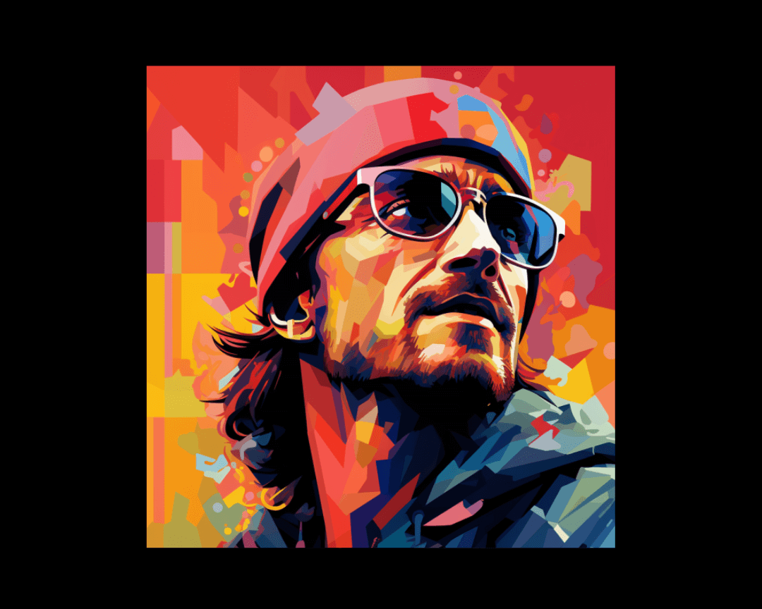 man in a beanie wpap style