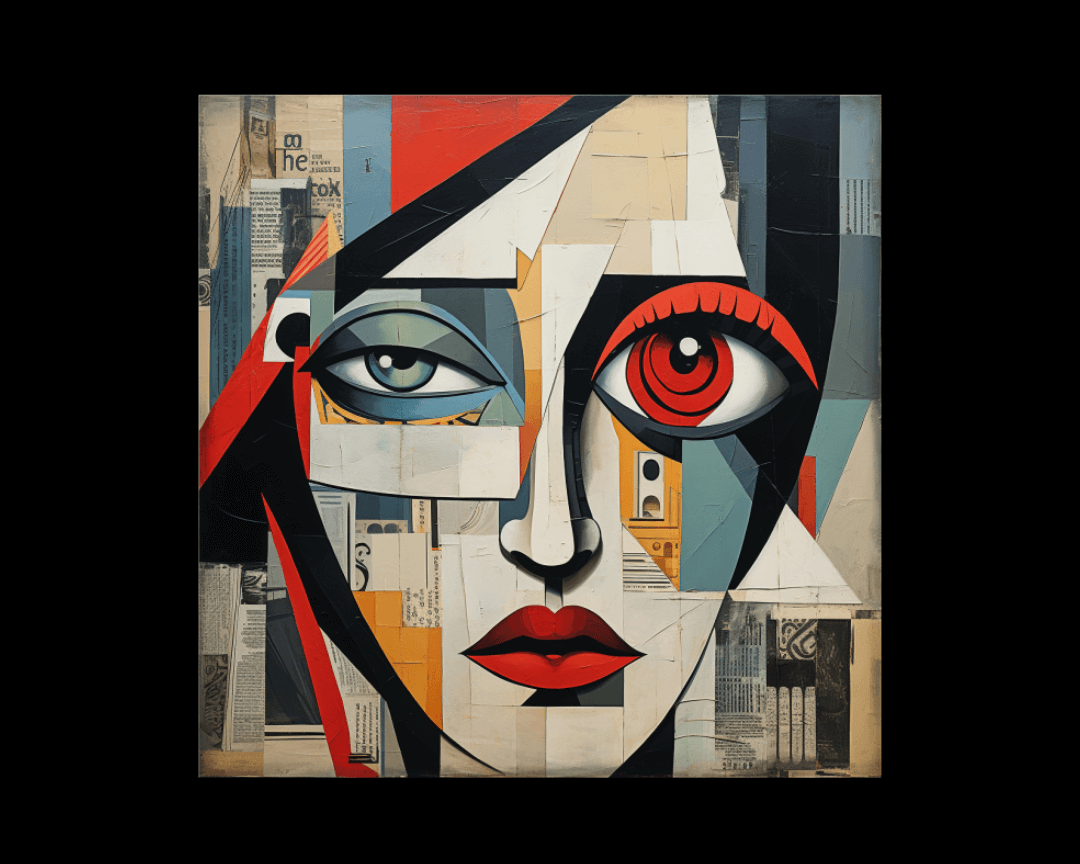 face cubism style