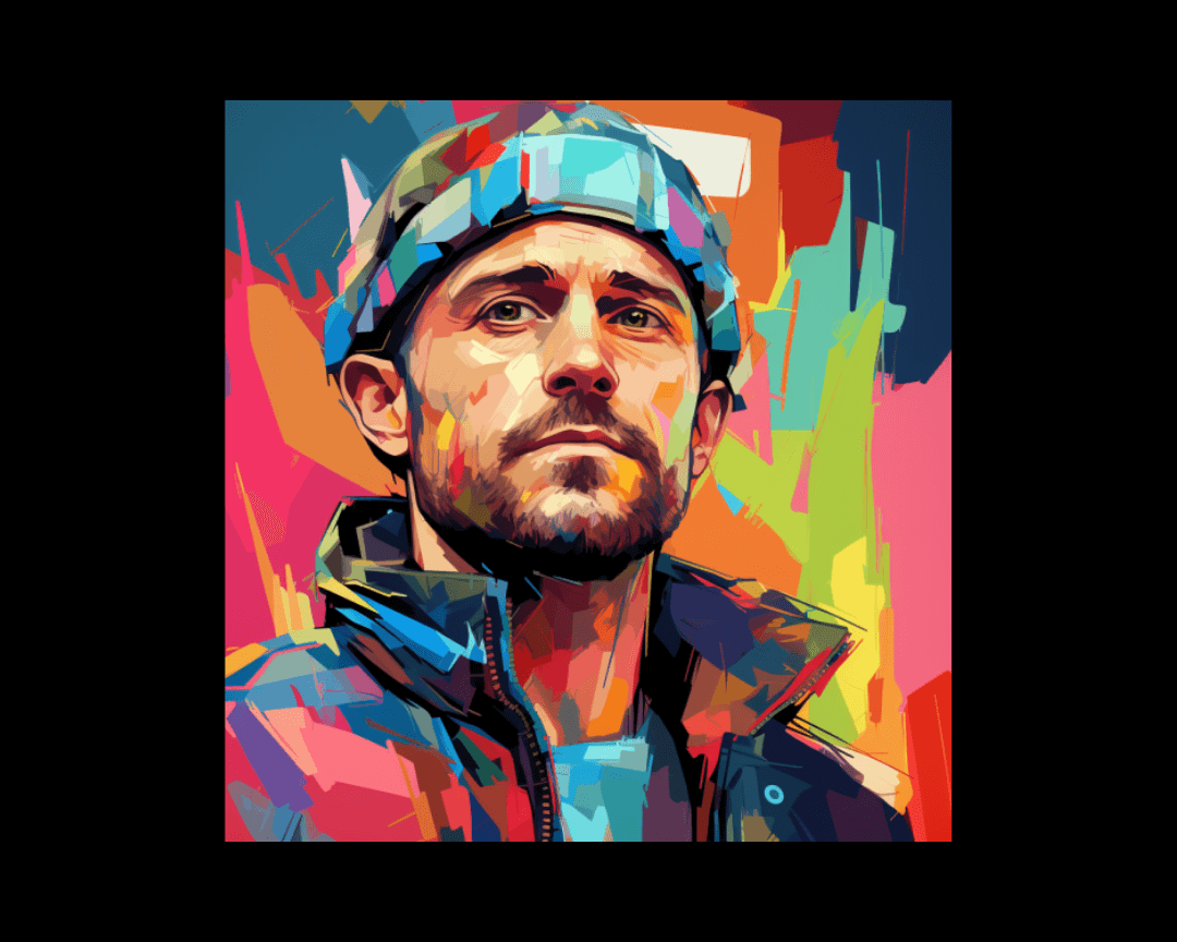 guy in a hat wpap style