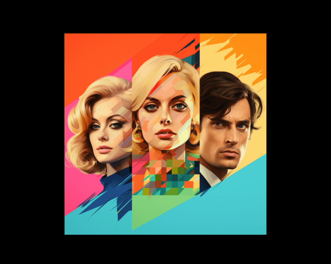 tv pop art style